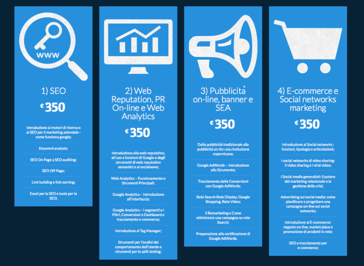 CORSO IN DIGITAL E WEB MARKETING, SEO ED E-COMMERCE A VITERBO