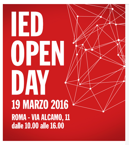 Open day IED 2016 con il prof. Americo Bazzoffia