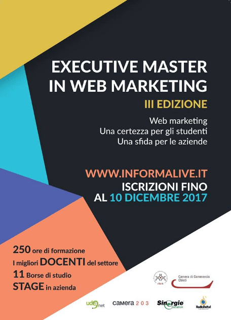 Il prof. Americo Bazzoffia è docente all' Excutive Master in Web Marketing di Chieti