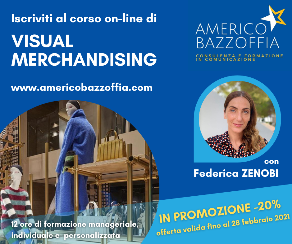 Corso di Visual Merchandising on-line con formatore dal vivo